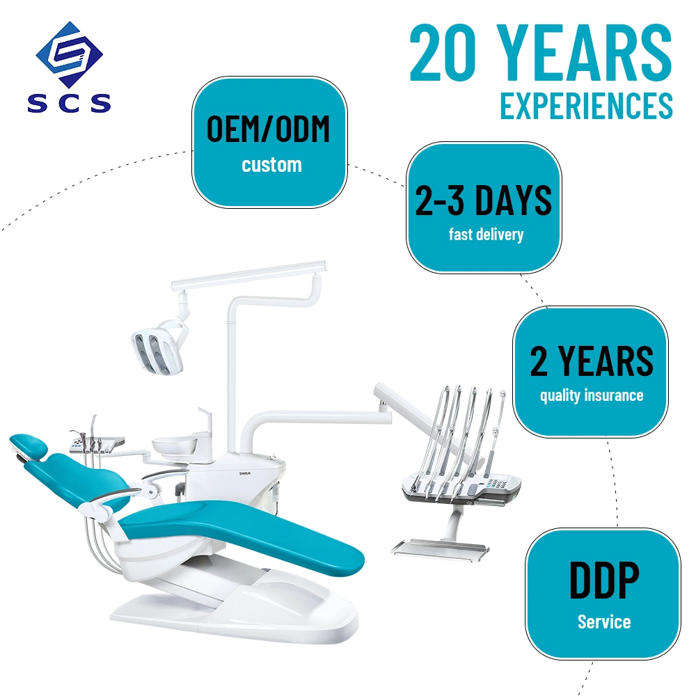 Unité rotative Chaise dentaire approuvée CE Unité dentaire Siemens / Équipement dentaire Belmont / Distributeurs d'équipement dentaire