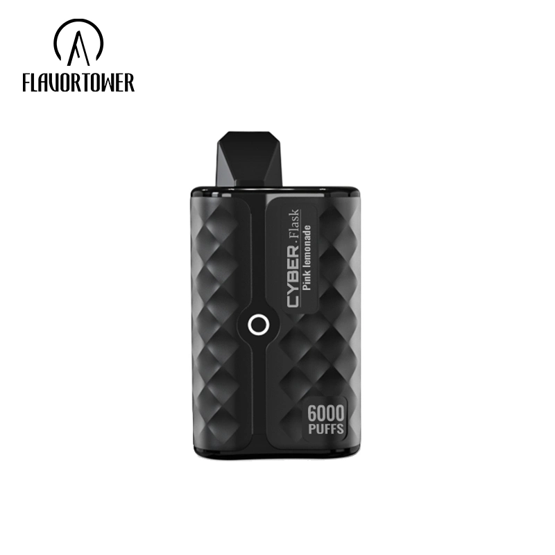 Venda por grosso me descartáveis Vape vaporizador de caneta Mini Bateria Fumaça vapores atomizador e fábrica de cigarros de puffs 6000 Bar sabores de frutos isqueiros recarregáveis Vape