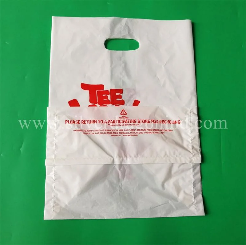 Custom Printed Food Delivery Bag, Square Bottom Plastic Bag