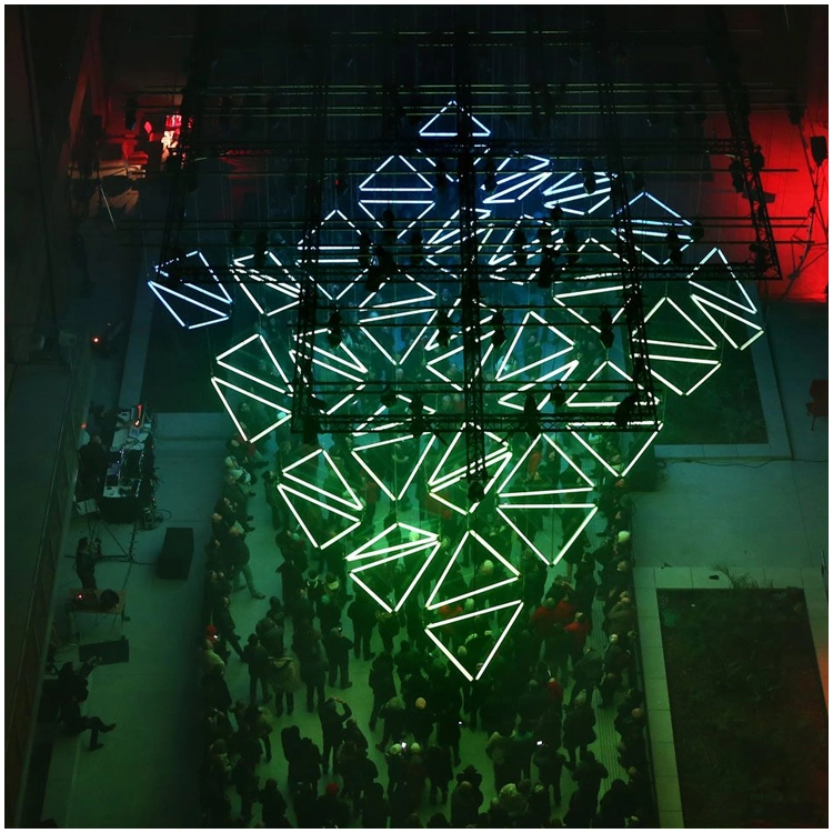 ثريا LED مسرح مخصصة KTV يضيء بلورات آرت ديكو داخلية سقف مصباح بندول ذو شكل ثريا DIY