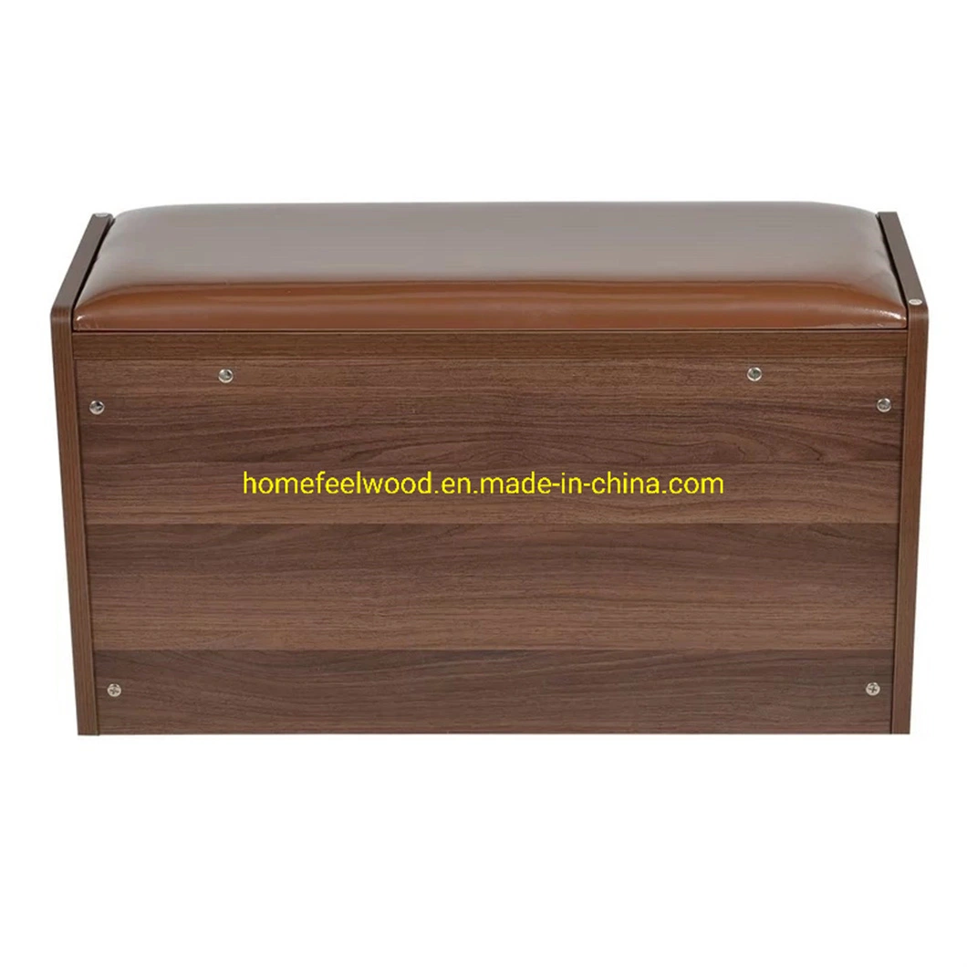 Wooden Bench Storage Shoe Cabinet with Seat (HF-WF0403)