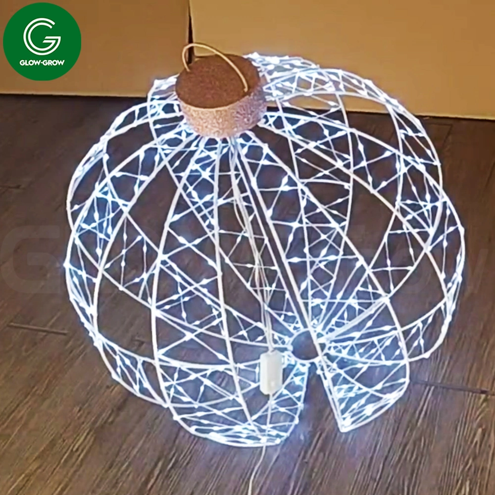 LED bicolor 3D Bola Motivo de Natal de luz com efeito Muti para férias no exterior caso Xmas Polias decoração paisagem comercial de casamento