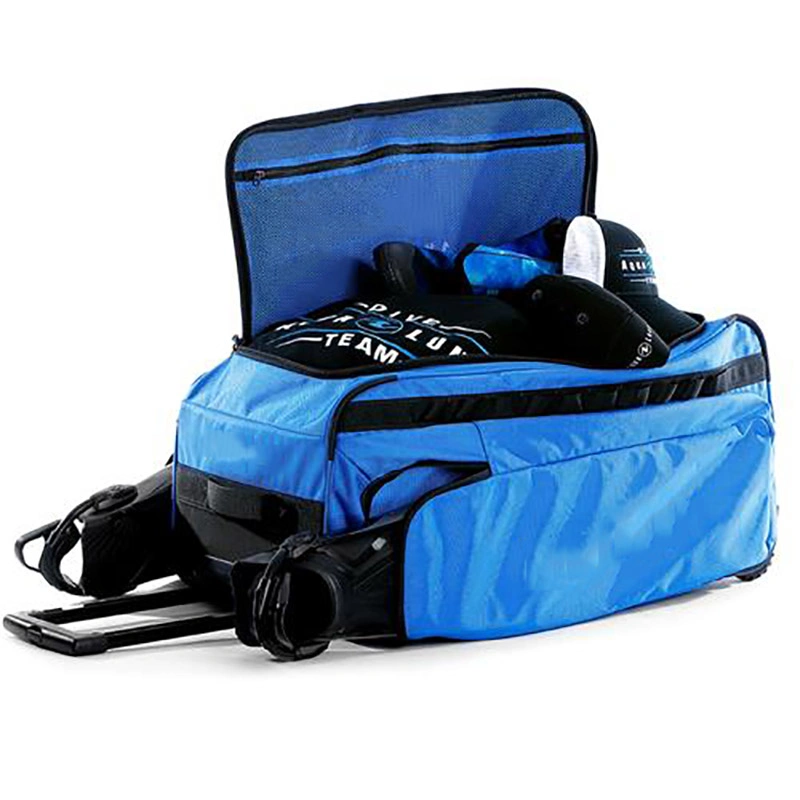 Custom Strong Large Capacity Roller Luggage Cuba Diving Rolling Bag