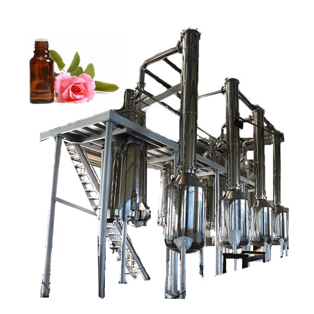 Factory Direct Supplying Steam Geranium Lavender Helichrysum Italicum Essential Oil Distillation Equipment