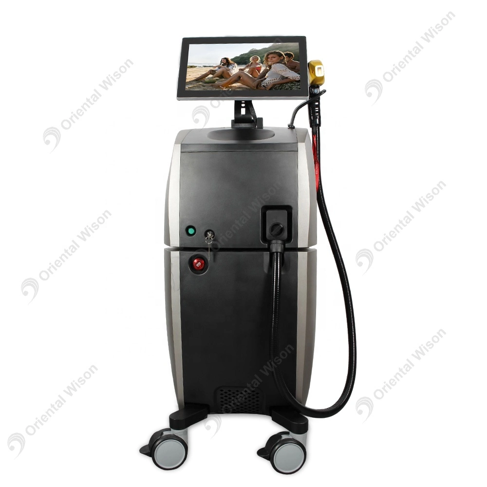 Desconto de verão sem dor Laser de diodo 755 808 1064nm gelo permanente de refrigeração do equipamento de laser de remoção de pêlos