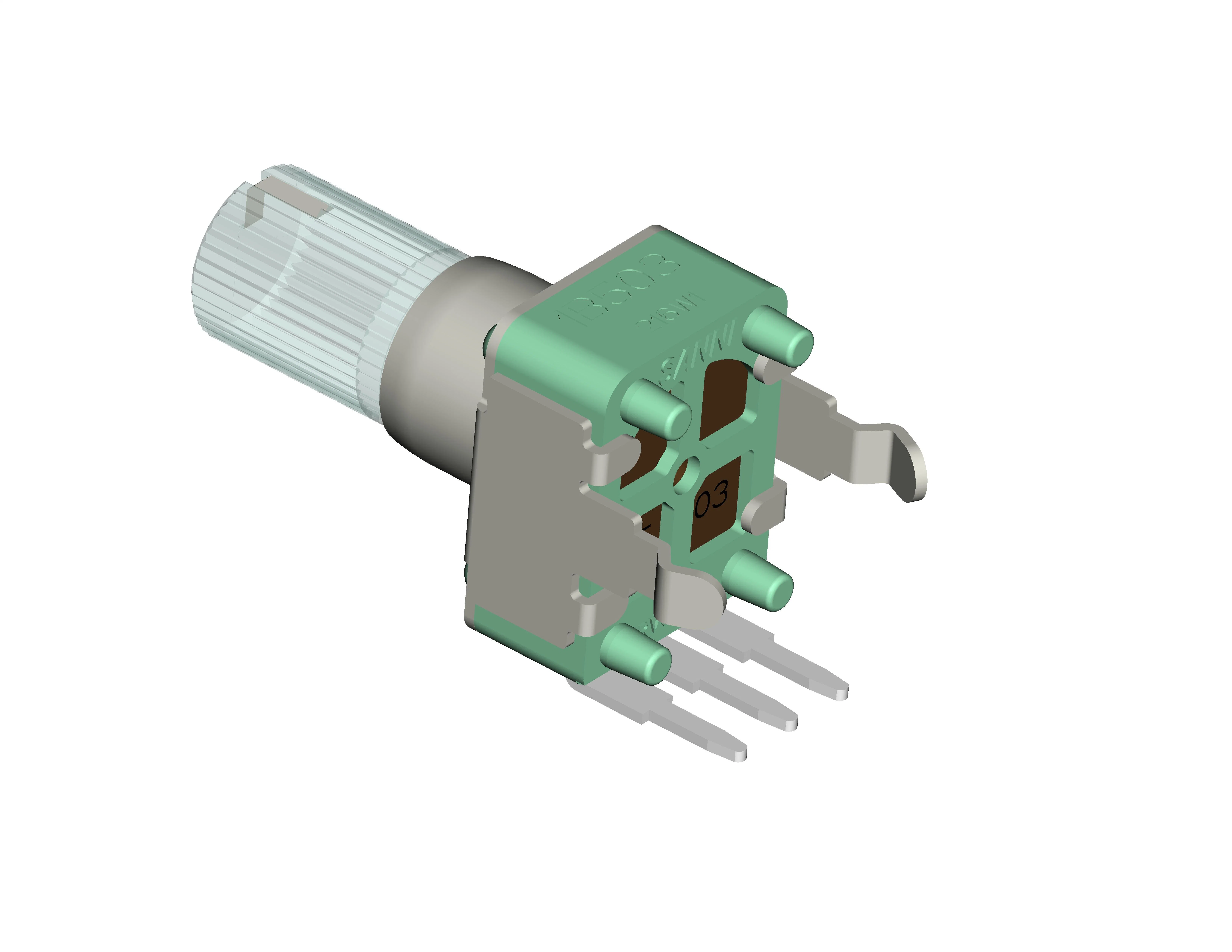 9mm RV90X22N0PBT isolé 3broches de montage vertical de contrôle du volume de l'arbre de potentiomètre rotatif utilisé pour l'amplificateur audio/