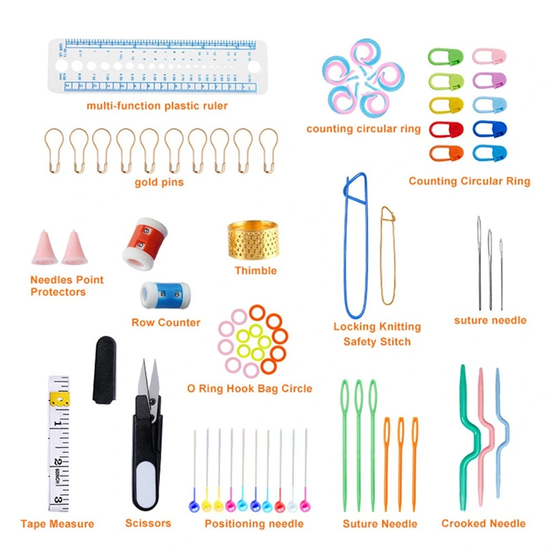 Wholesale/Supplier 100PCS/Set DIY Crochet Hook Set with Hand Knitting Needles Sewing Tools Crochet Hook Kit