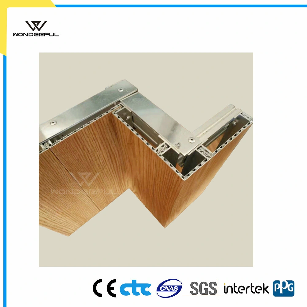 Solid Fireproof Facade Sandwich Core Composite Panel Exterior Wall