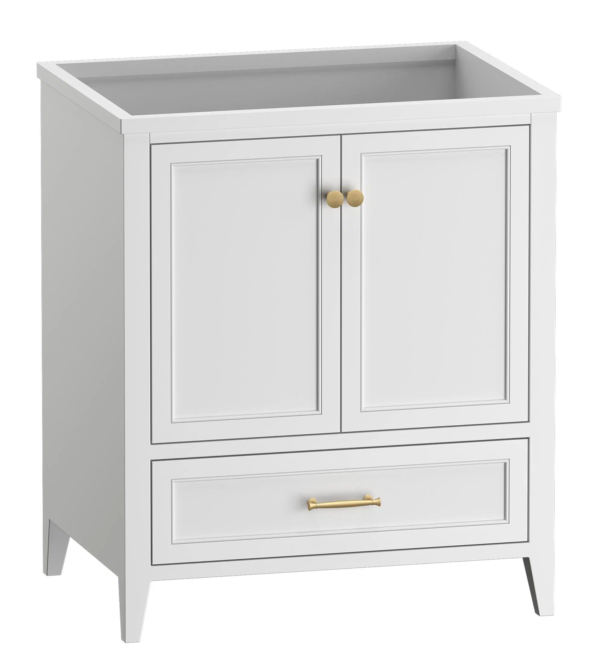 Mobiliario de Casa Cuarto de baño Cabinet con lavabo doble Vanity Tops