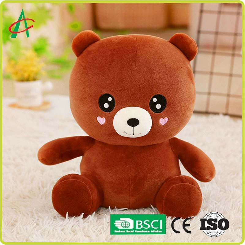 Lindo peluche de oso bebé, muñeca de confesión, muñeca de panda, muñeca de amor, muñeca de oso marrón, regalo para niñas.