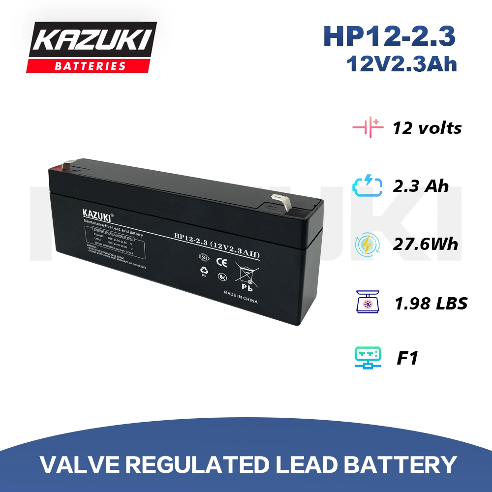 Kazuki OEM 12V2.3ah Electronic Balance/ Alarm Equipment/Children's Toy Car Good Quality Battery