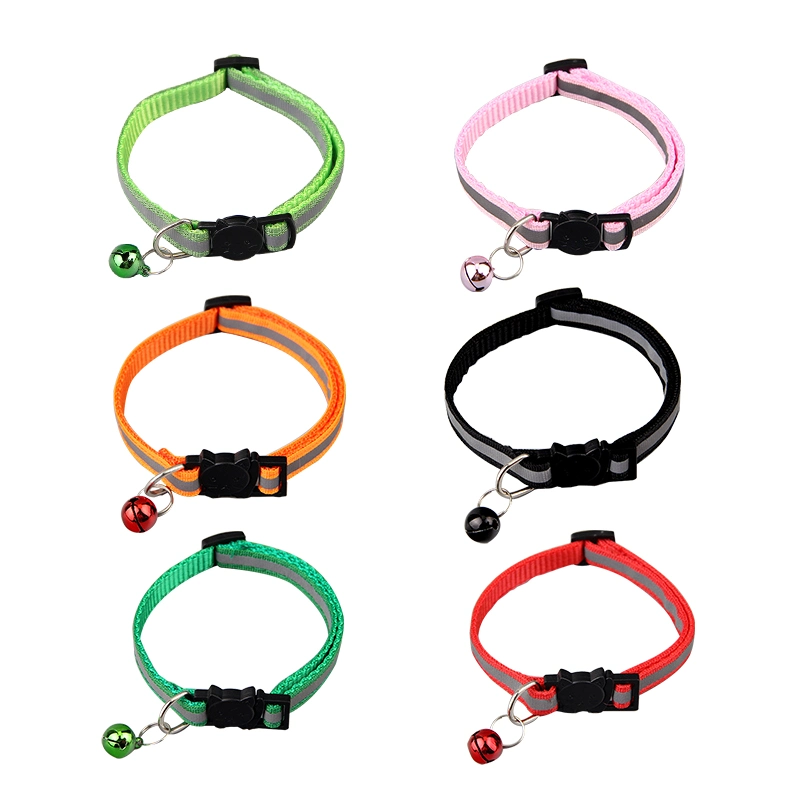 Quick Release Safety Buckle Bell Reflective Pet Dog Collar