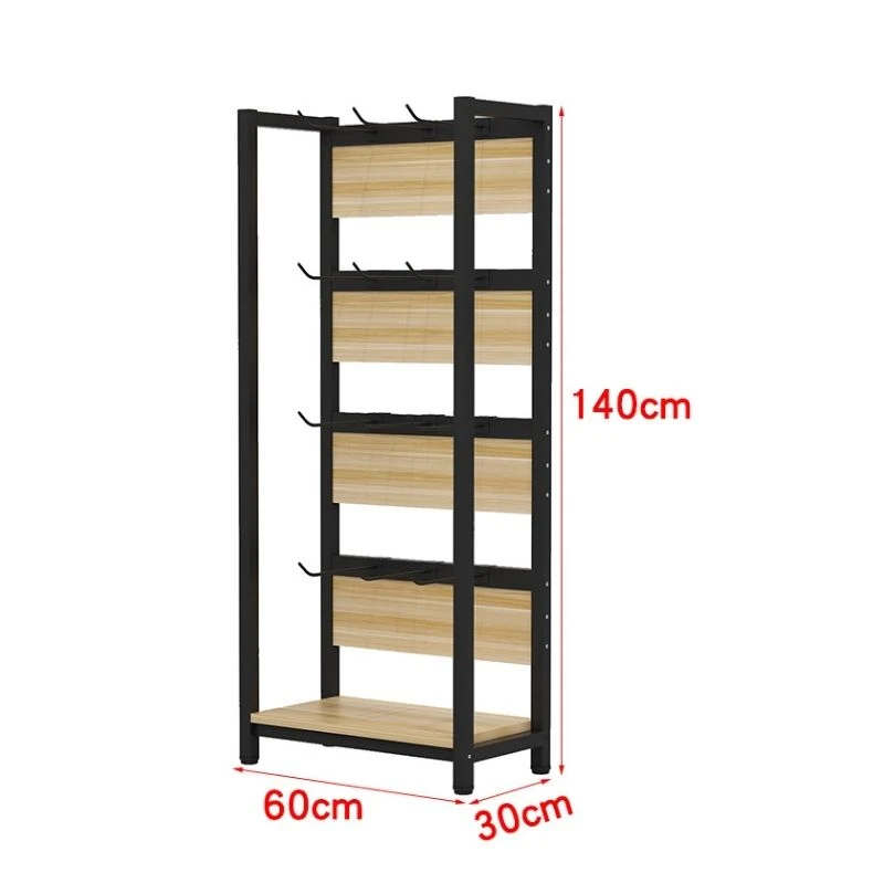 Display Shelves Store for Vegetable China Wholesale/Supplier Advertising Shelf Grocery Plastic Forming Retail Equipment Supermarket Rack Hook Hanging Shelf