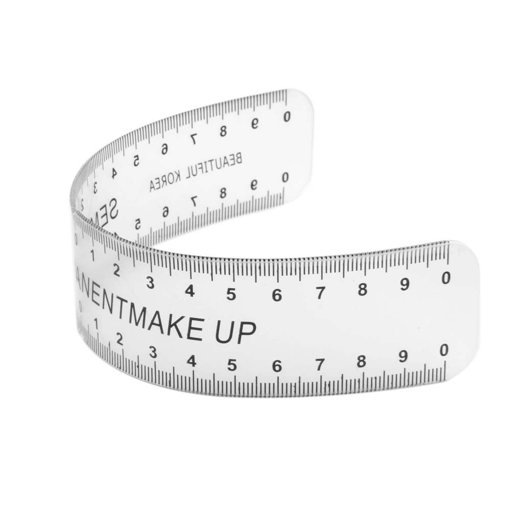 Permanent Makeup Stencils Plastic Eyebrow Ruler Tattoo Cosmetic Shaping Tool Microblading Supplies