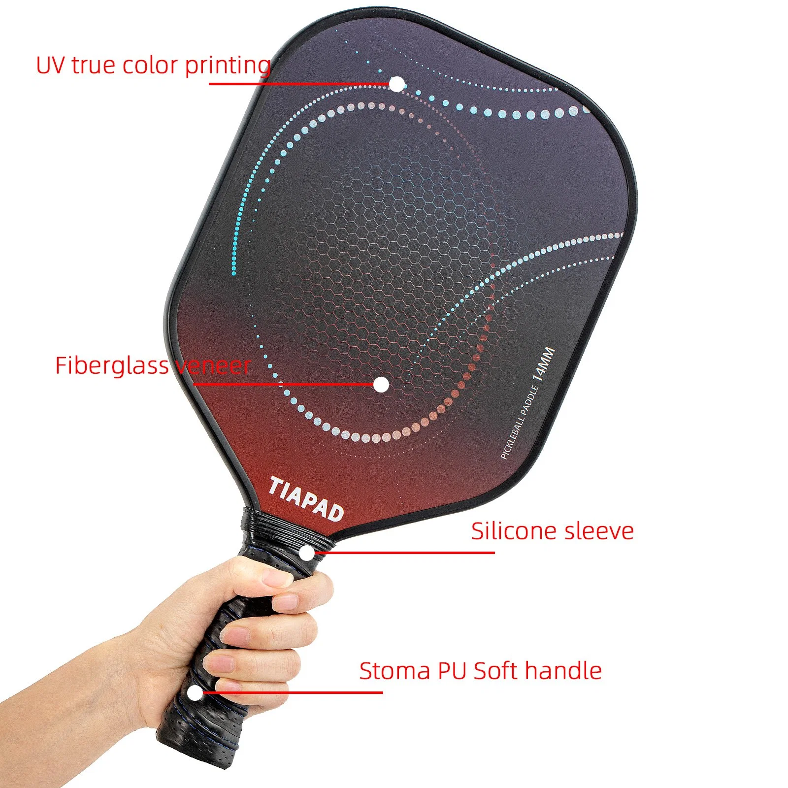 Fabricante Mayoreo Alta calidad Usapa Juego de paletas de Pickleball Graphite personalizado