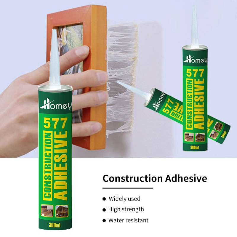 Adhésif en silicone pour clous liquides Caulk blanc Homey pour bois