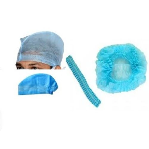 Wholesale/Supplier Disposable Doctor Nurse Surgery Dental Hair Net Head Cover Dustproof Hat Bouffant Shower Non Woven White Blue Mob Cap for Food Supply