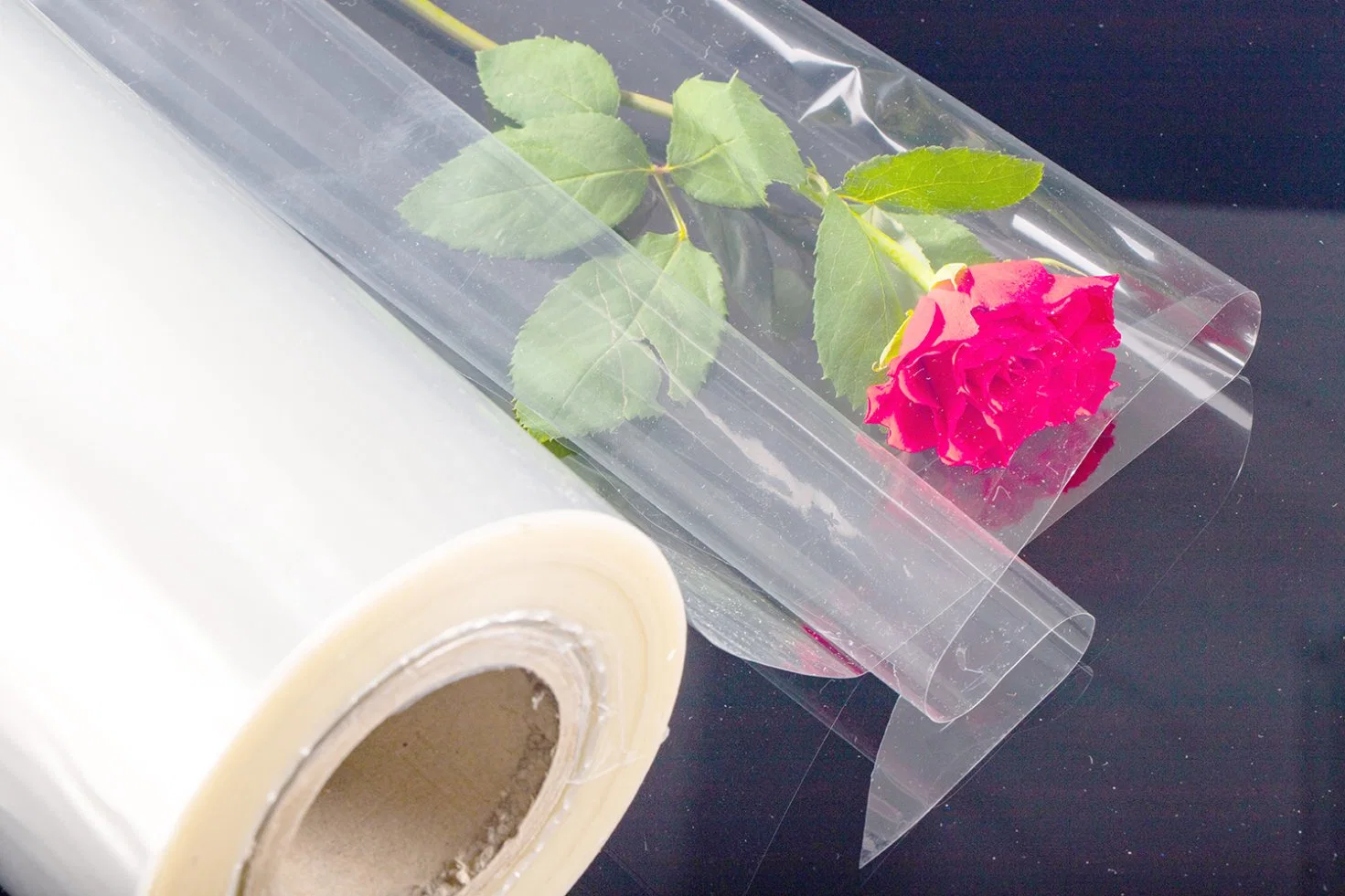 Compostable biodegradable Eco-friendly PLA Film funda Kraft Fresh Flower Wrapping Manguito