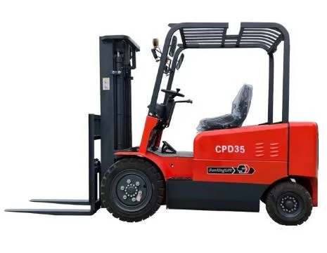 4-Wheel Electric Forklift Cqd-10fe Electric Reach Truck Strong Structure Body 1000 Kg Capacity