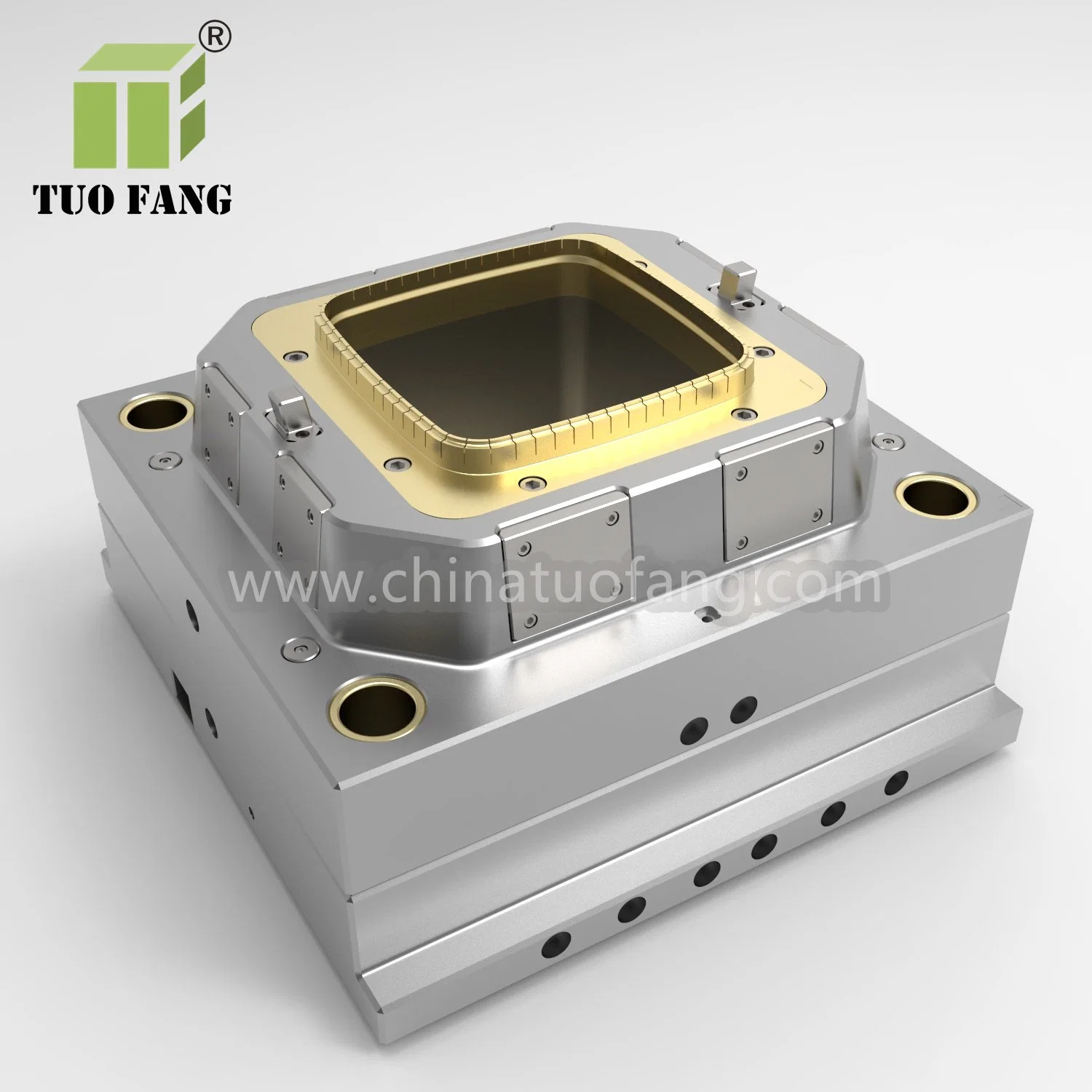 Mould for Two Cavities 2.2 Liter / 20L Plastic Paint Bucket Injection Mould