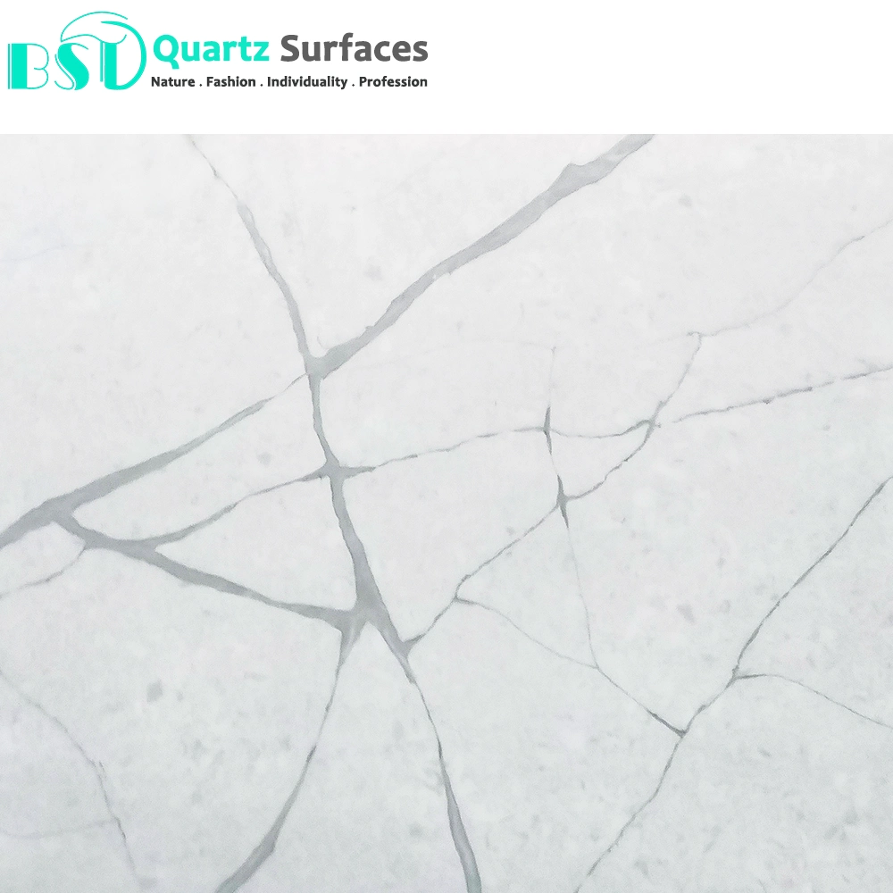 Calacatta Artificial Quartz Stone for Kitchen Countertop and Table Top