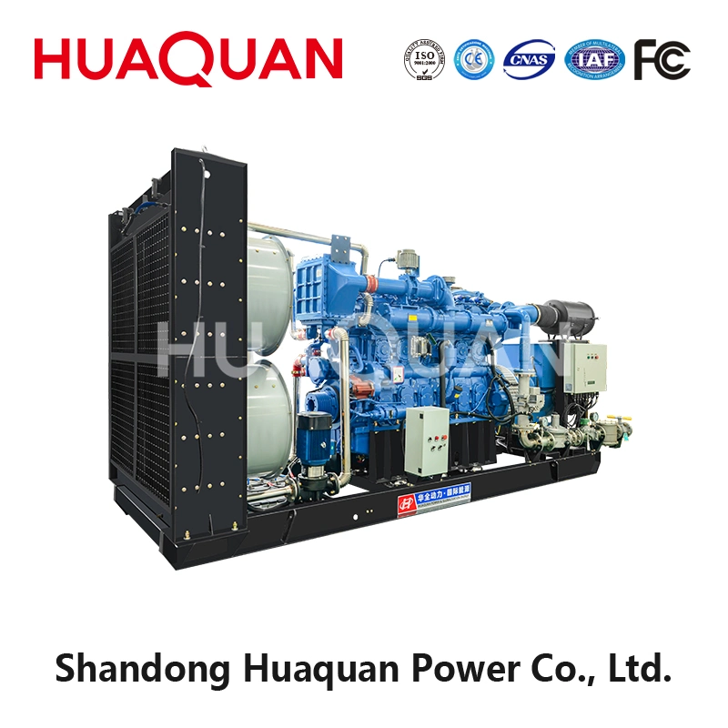 500kw 625kVA Open Type Natural Gas/CNG/LNG/LPG/Biogas Generator with Yuchai Engine