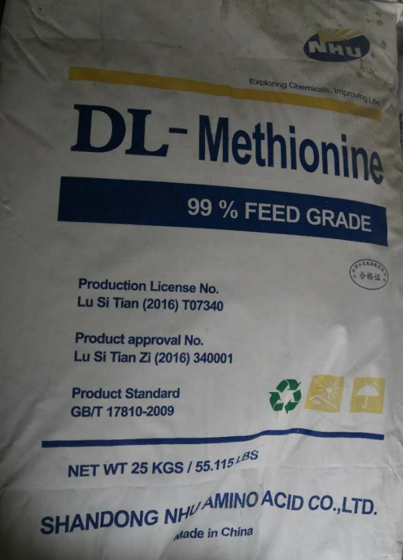 DL Grado de alimentación de metionina 99% para cerdo y capa