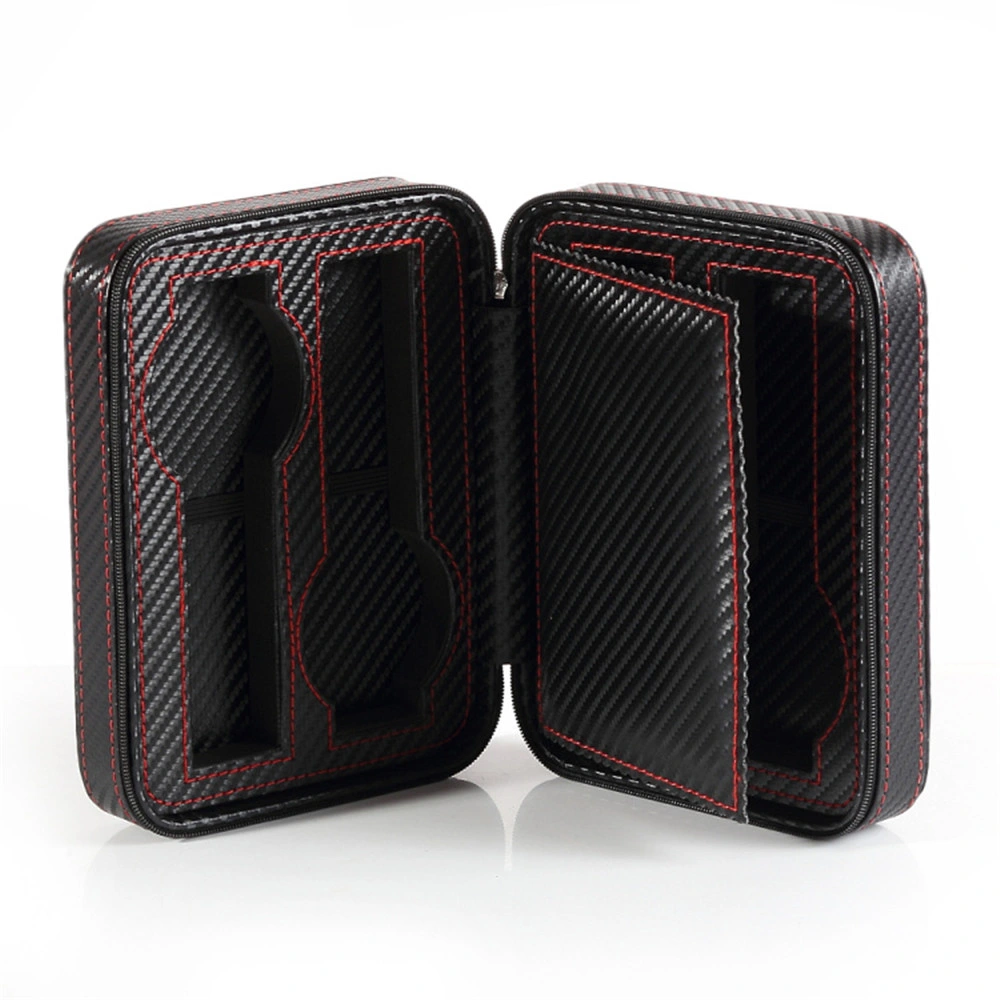 Portable 8 Slot Leatherette PU Storage Organizer Watch Travel Case