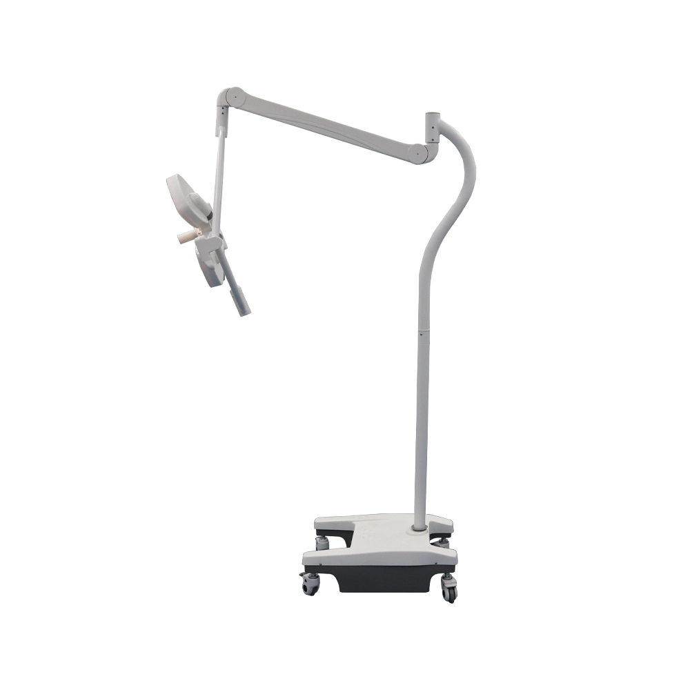 Medical Mobile Portable Shadowless Operating Light Manufacturer LED Surgical Lamp Flower Pedal Design for Hospital Room Use