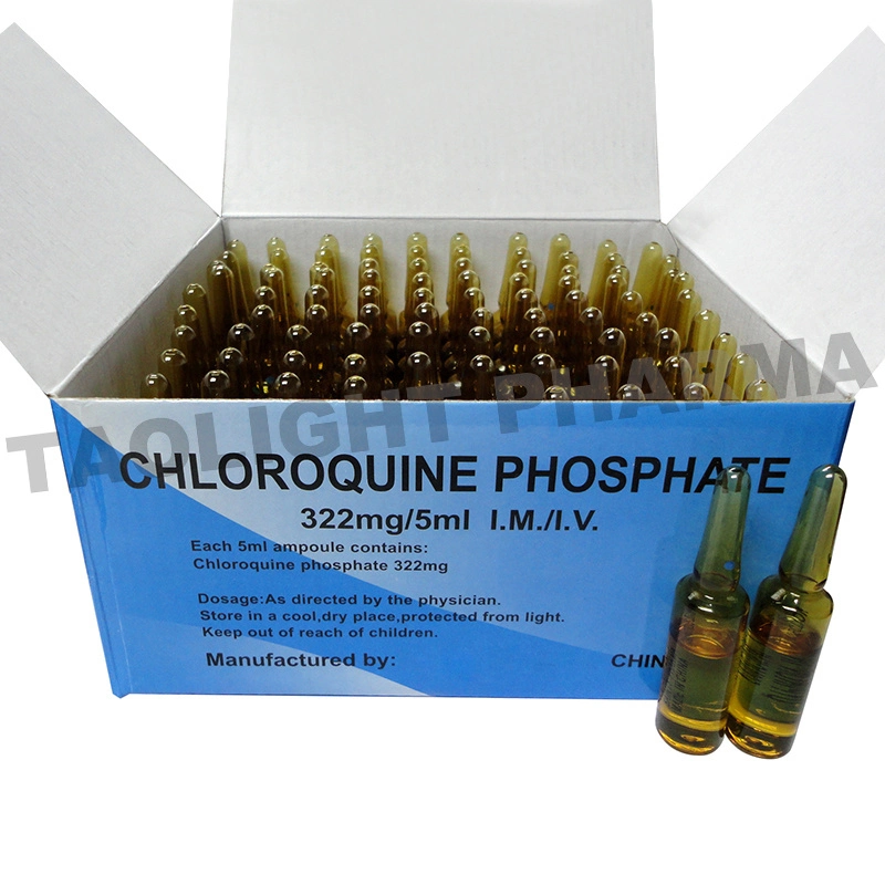 China Pharmaceutical GMP Chloroquin Phosphate Injection 322,5mg/5ml