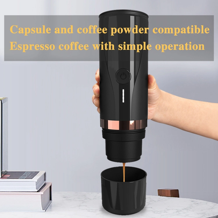 Customized Logo Electric Travel Car Portable Heating Function Coffee Grinder Maker with USB