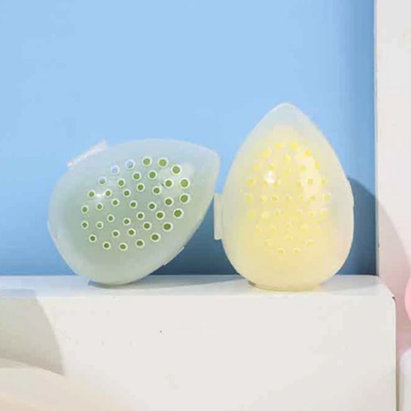 ESPONJA portátil de 1 UNIDADE de secagem com puffs transparentes vazios para caixas de secagem Suporte de puff p/ maquilhagem em rack Cosmético Egg