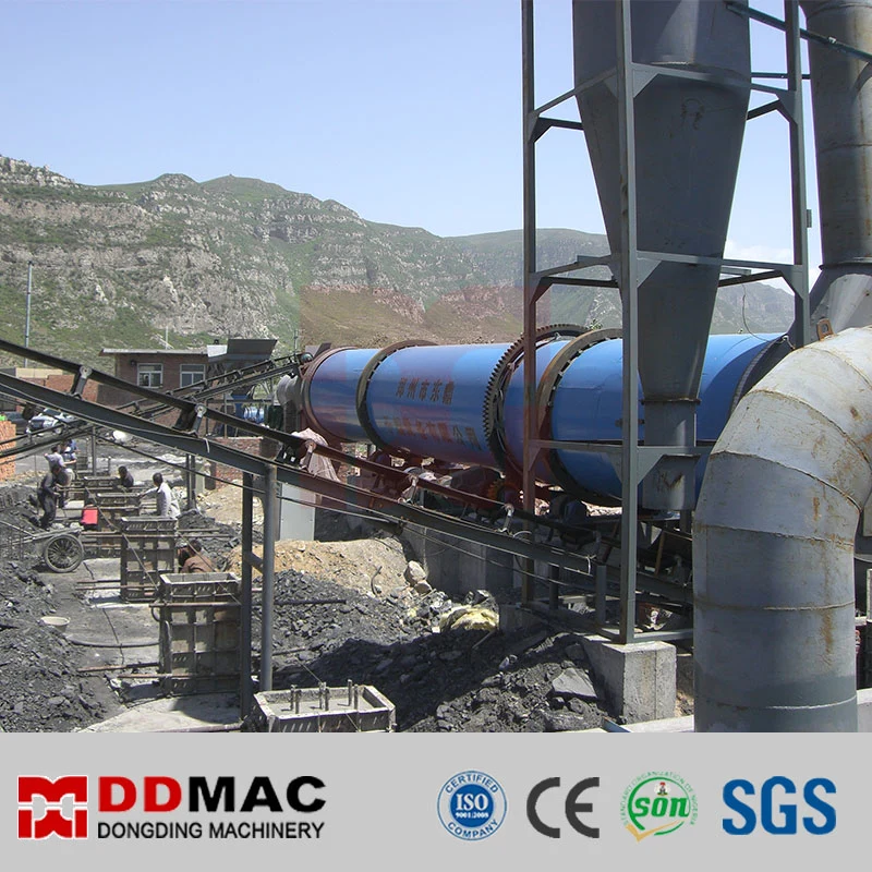 Equipamento de secagem de tambor rotativo industrial para minerais, minério, areia de sílica, dregs de alimentação, estrume de galinha, Carvão, lamas, escórias, biomassa, Secador rotativo Industrial