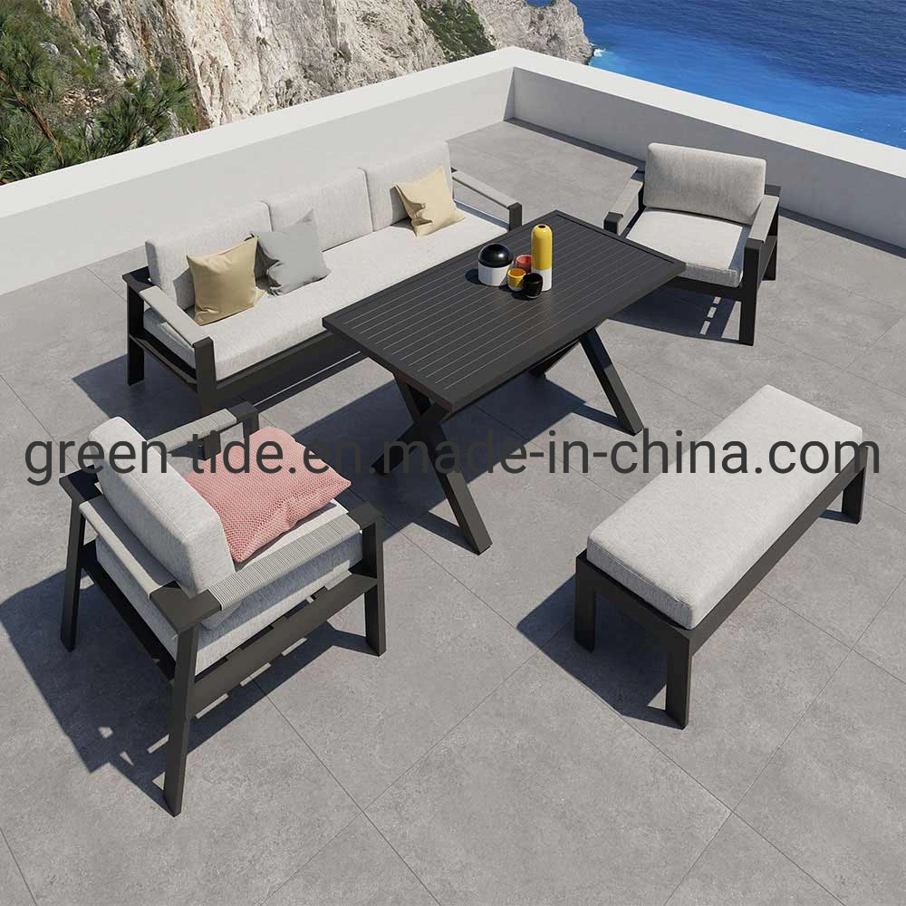 Aluminum Sofa Outdoor Patio Lounge Garden Sofa Furniture for Home Hotel