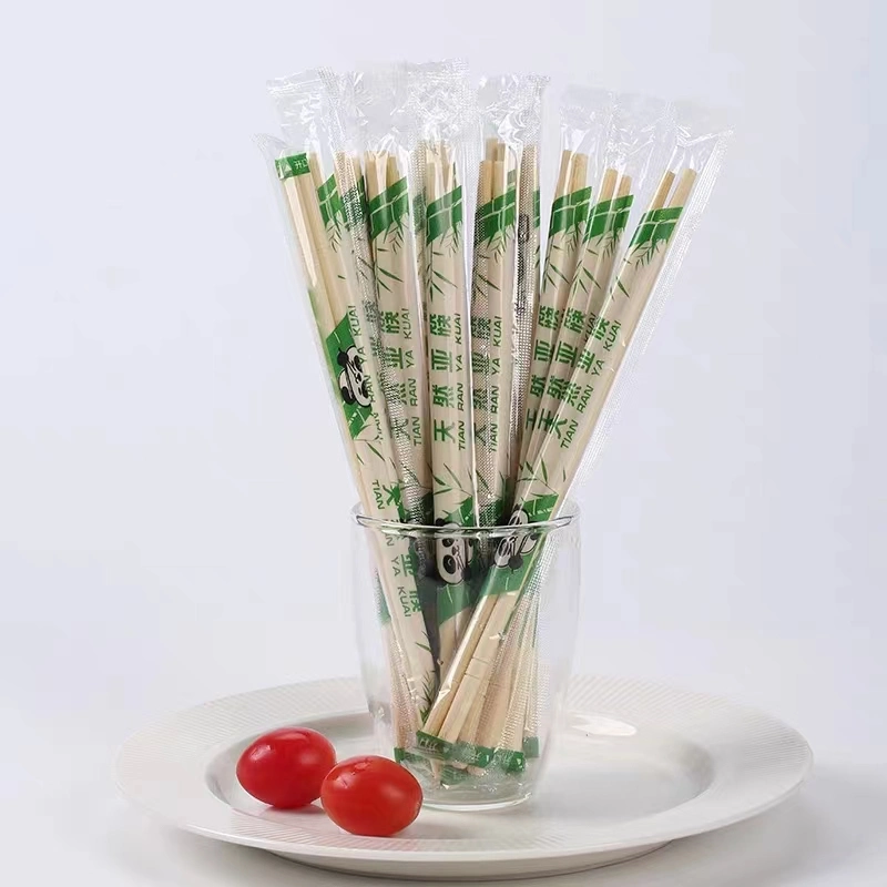 Eco Friendly Full Paper Wrapped Round Twins Chopsticks Tensoge Disposable Chopsticks Bamboo