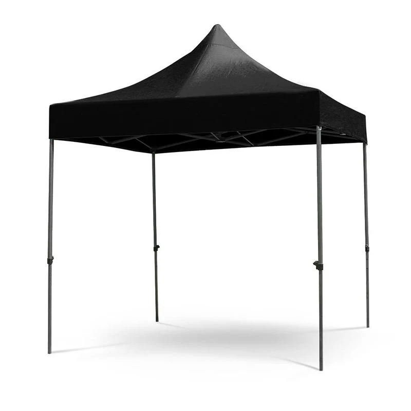 10'x10' Canopy desplegable al aire libre Fiesta de boda Tent Patio plegable Tent Cenador gris