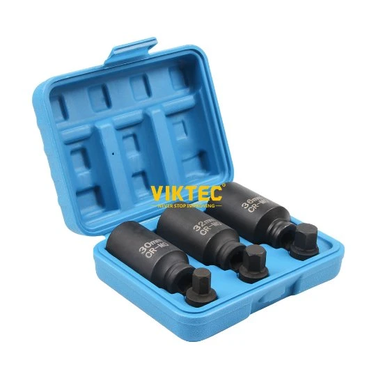 Fast Delivery Hand Tool Viktec CE 1/2"Dr Impact Socket Set 3PCS-Hub Nuts