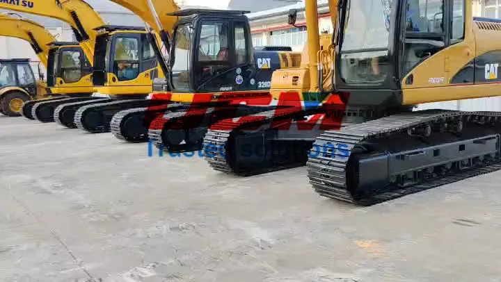 الحفار الزاحف مستعملة الحفار الأصلي Cat 325c يستخدم 320D 325D ماكينات Caterpillar المستخدمة من Cat 325c