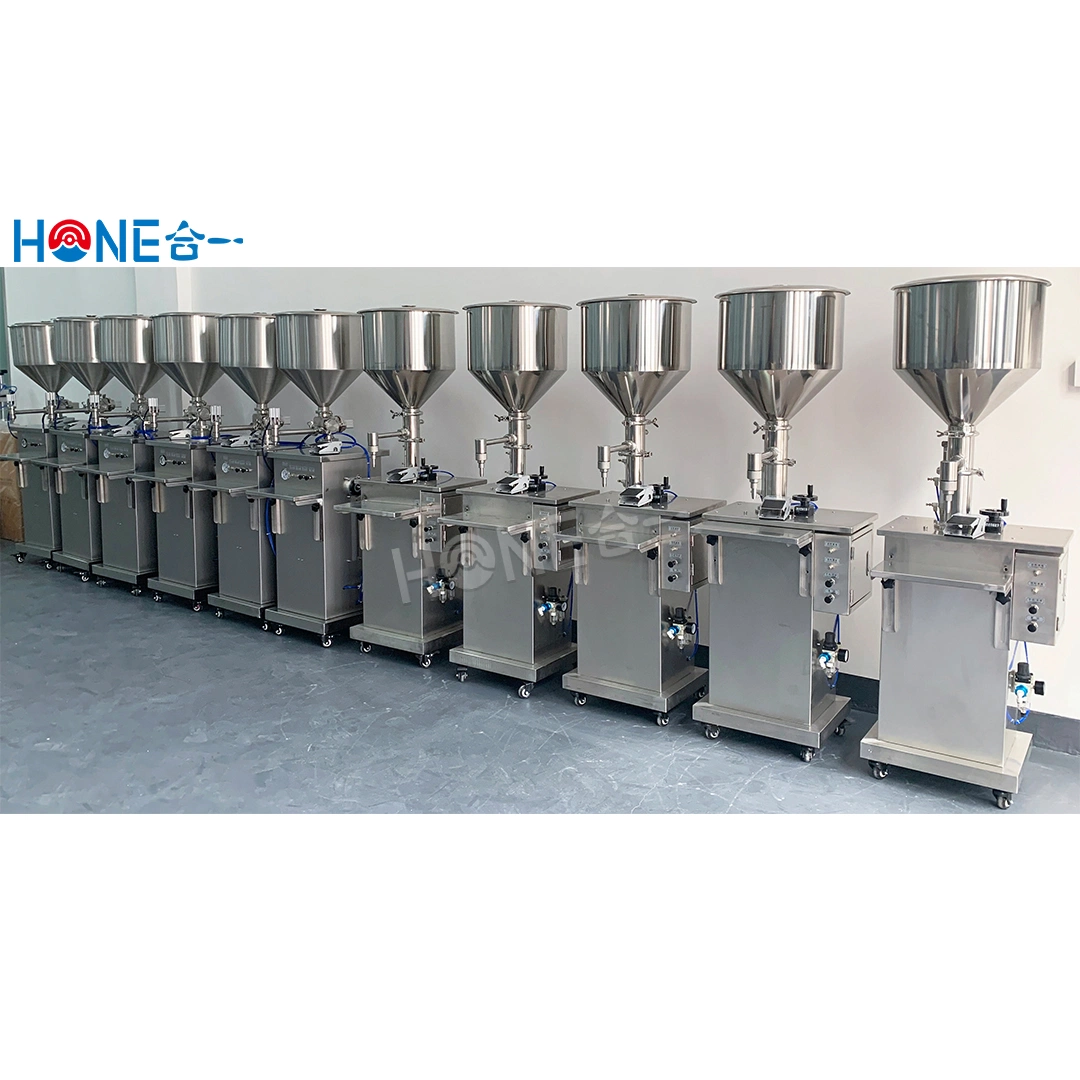 Hone Vertical Semi Automatic Filling Machine for Liquid Filler High Viscous Products Cosmetic Cream Ointment Paste Filler Machinery