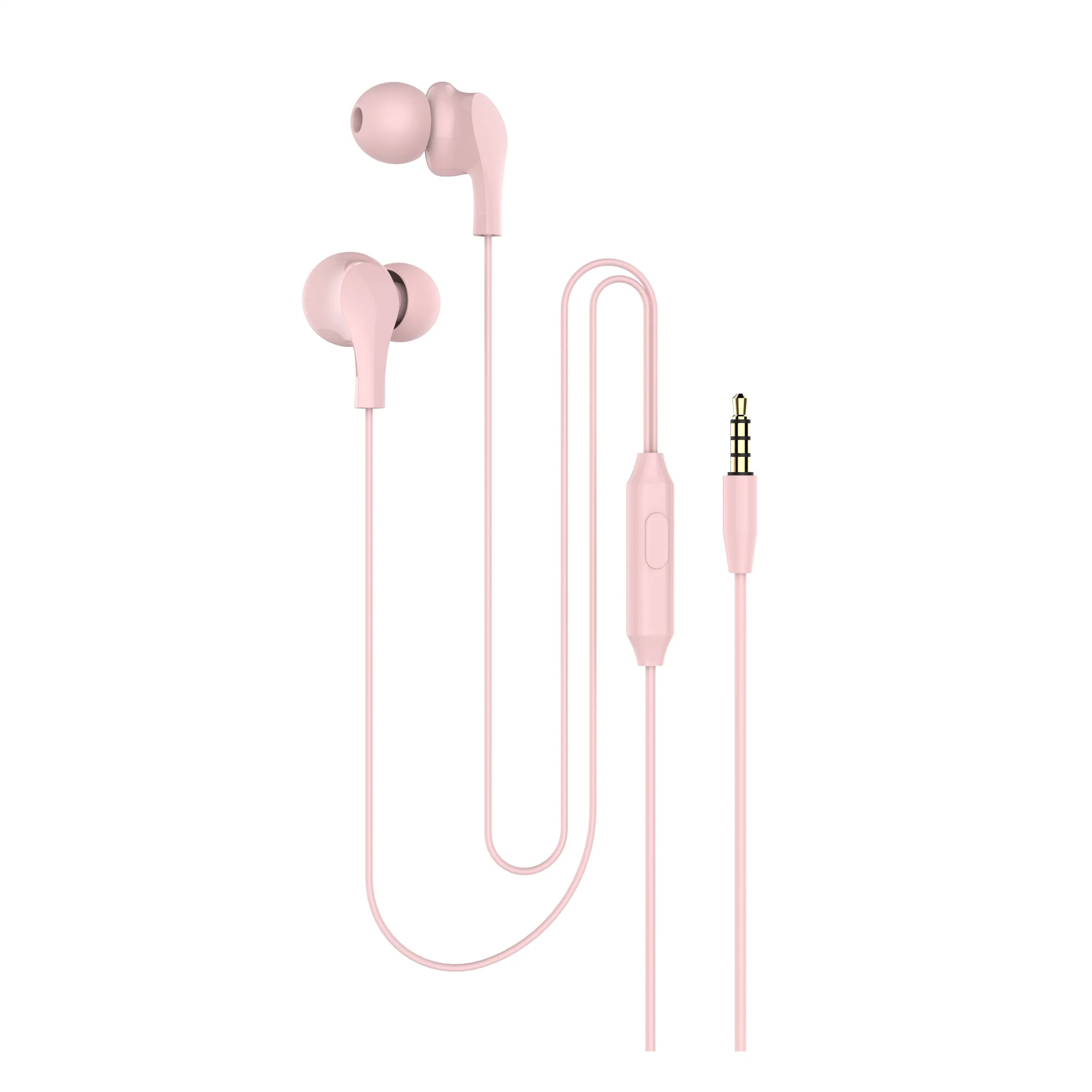 Wire 3.5mm Plug Communication Earphone with Mic Mobile Phone Earbuds Earpods