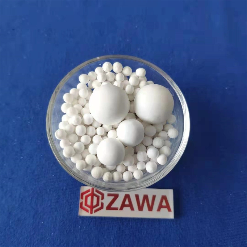 Inert Alumina Ceramic Ball Support Ball for Reaction Tower with Acid and Alkali Resistance High Temperature Resistance