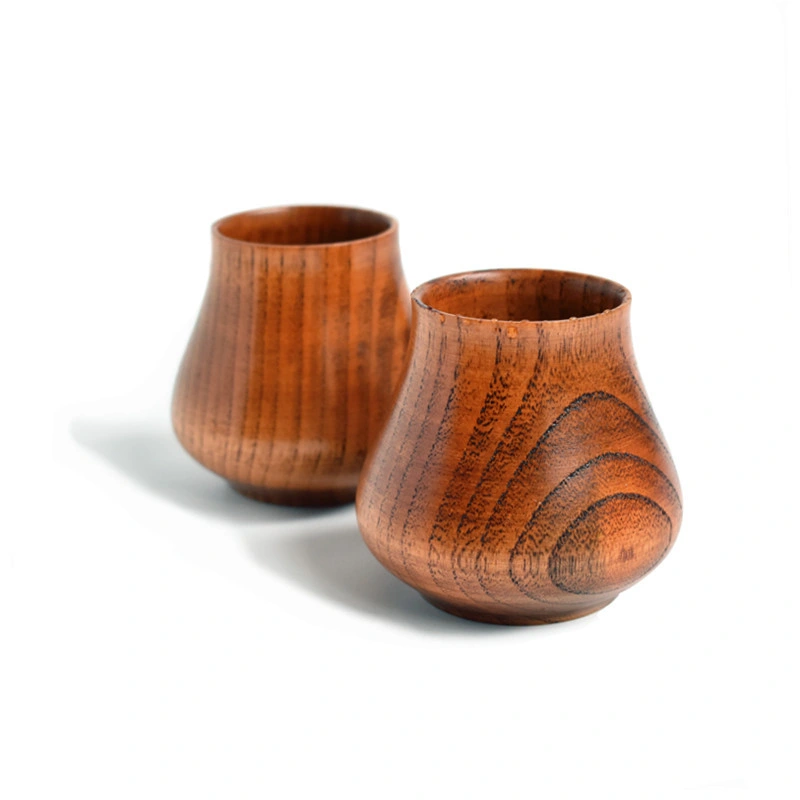 5cm Height Eco Friendly Wooden Jujube Handmade Natural Wine Cup