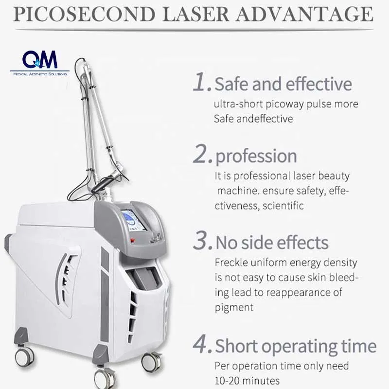 Factory Price Picosecond Laser Single or Double Lamp Rod Picosecond Laser Tattoo Removal ND YAG Laser Machine Stationary