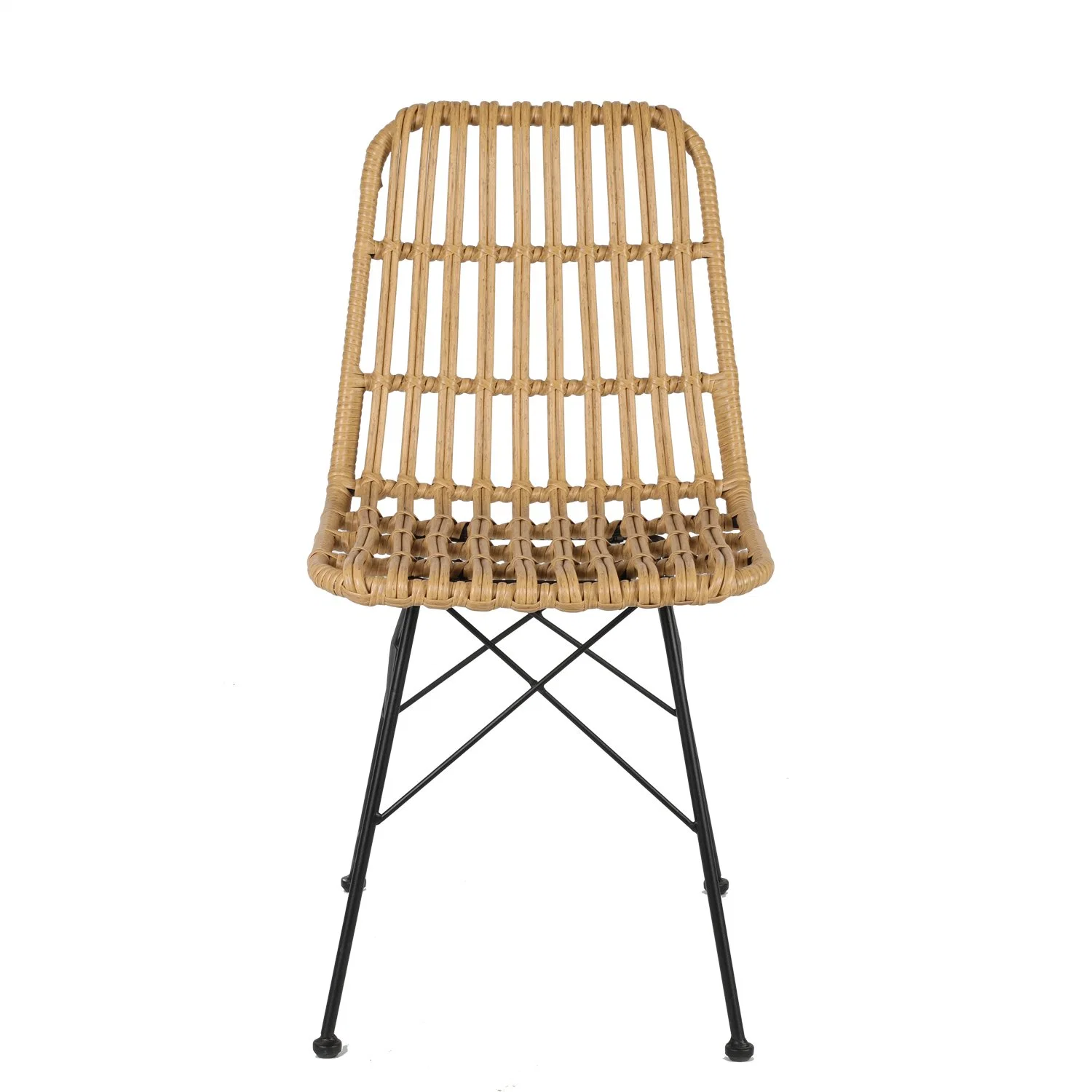 High Class Metal Rattan Wedding Rattan Outdoor French Bistro Chair