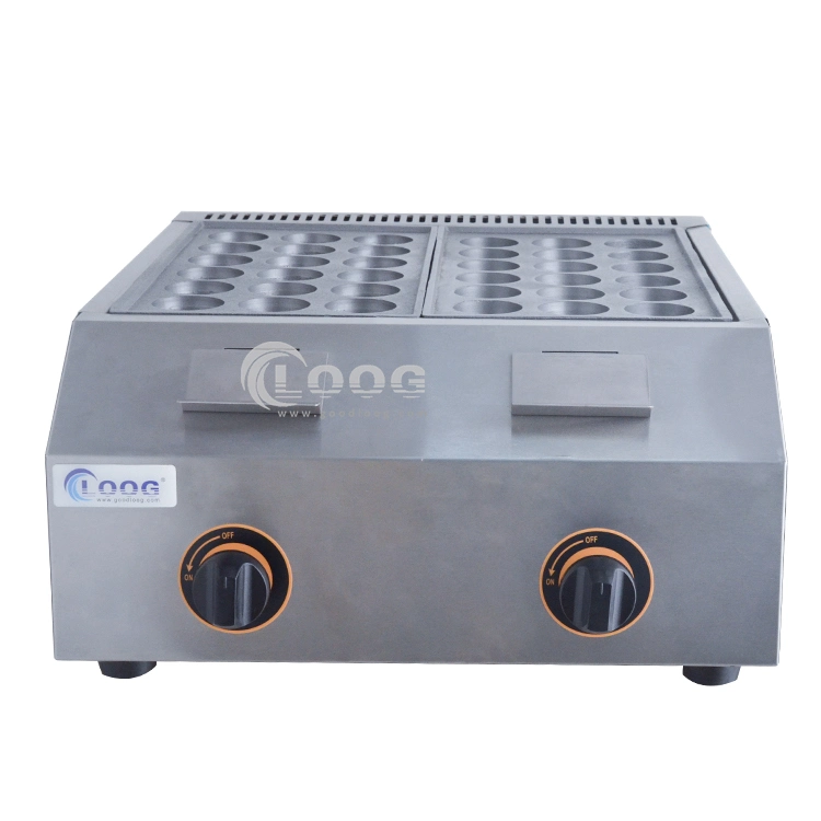 Energy-Saving Non-Stick Cooking Surface Japanese Fish Ball Grill Maker Commercial Takoyaki Machine Takoyaki Cooker Gas Type