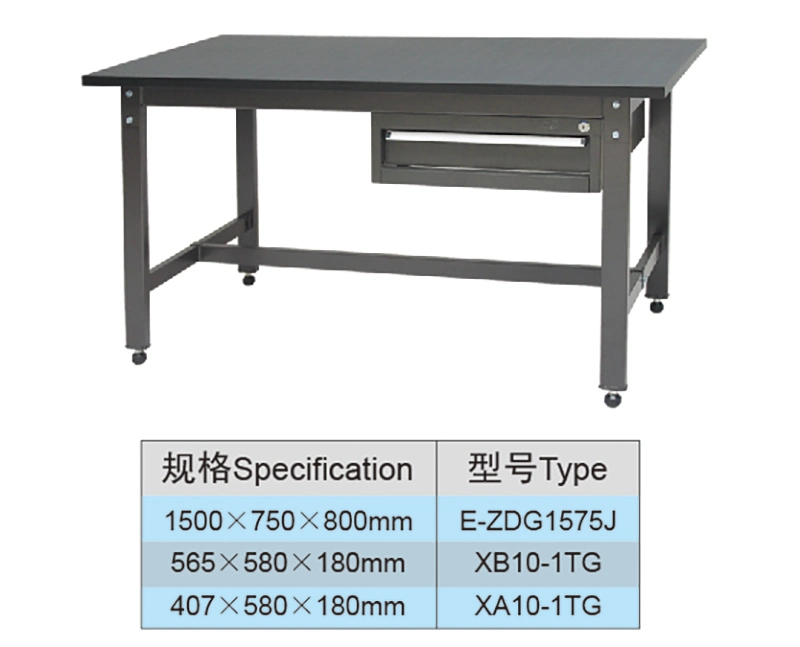 1.5Meter industriel léger de bancs de travail de pliage avec l'unité du Cabinet de l'outillage