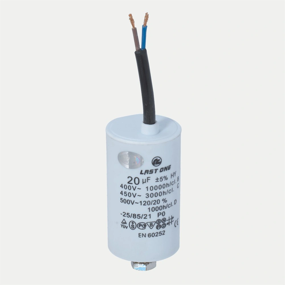 Cbb60 450V Motor Running Capacitor Film Capacitor AC Termial Type Flat Bottom