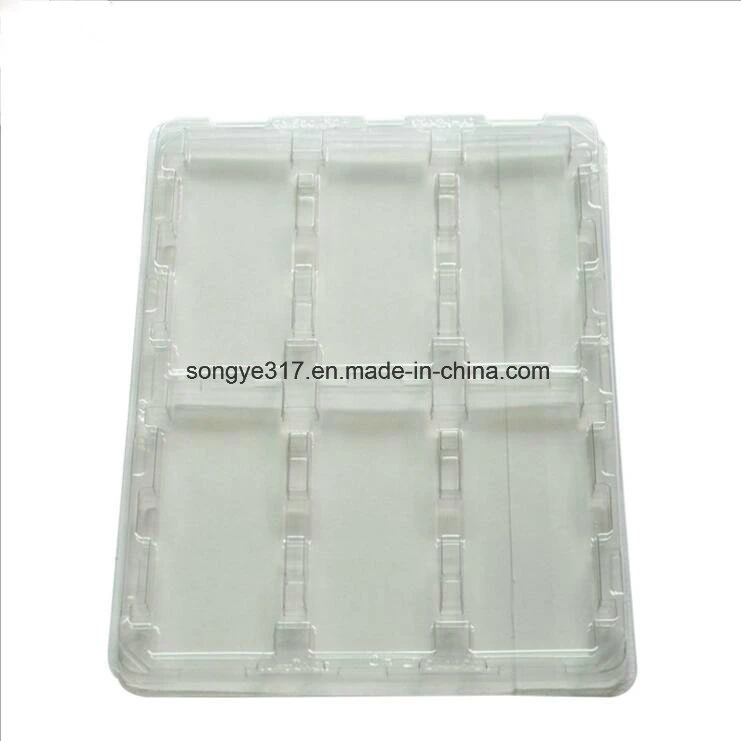 LED Transparent Rectangular Plastic Packing Tray