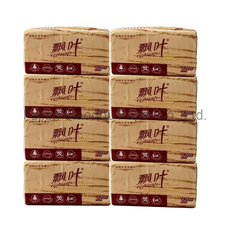 Factory Price Customized Label Packing Tissue Soft Pack Facial Paper