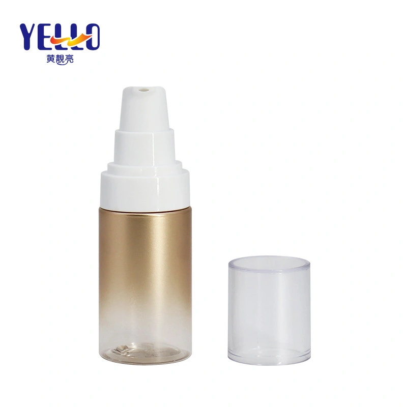 Leak Proof Gradient Matte Plastic 50ml Pet Cosmetic Serum Bottle with Pump